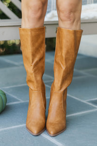 Treat Yourself Camel Tall Boots