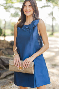 Press Preview Navy Bow Dress