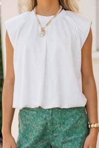 Breezy Does It White Blouse