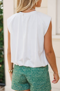 Breezy Does It White Blouse
