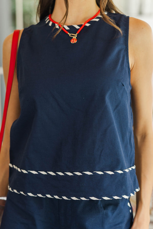 New Favorite Day Navy Tank
