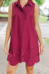 She Brings Out The Best Burgundy Dress