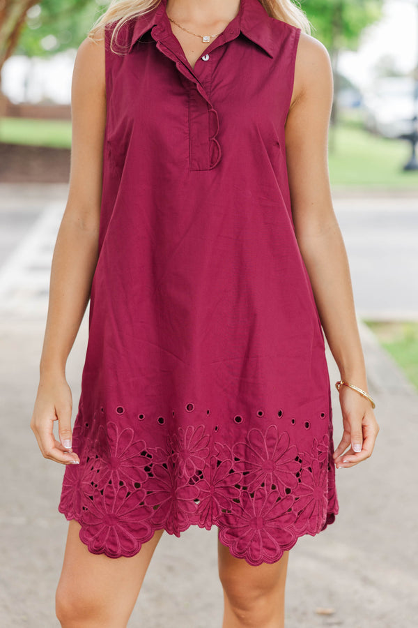 She Brings Out The Best Burgundy Dress