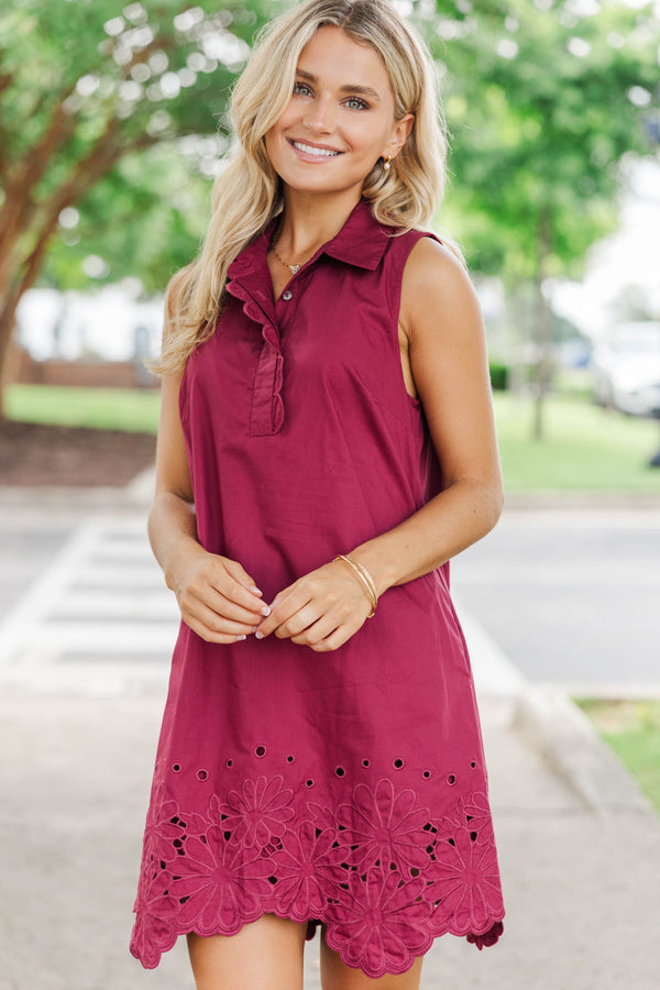She Brings Out The Best Burgundy Dress