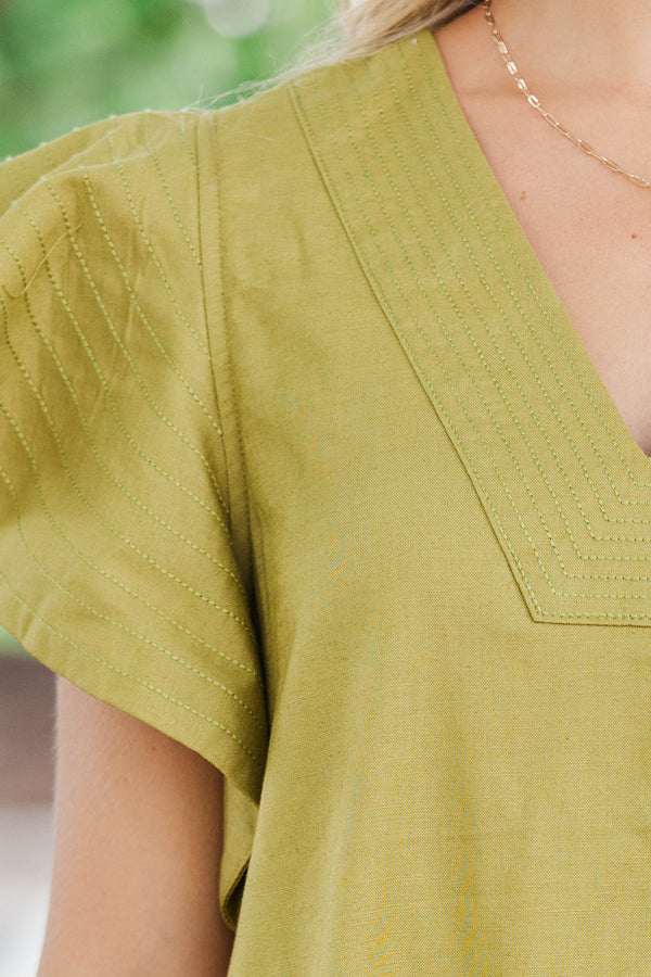 Saved For Always Olive Dress