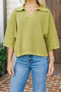 Cozy Conviction Olive Sweater