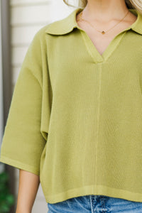 Cozy Conviction Olive Sweater
