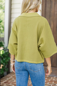 Cozy Conviction Olive Sweater