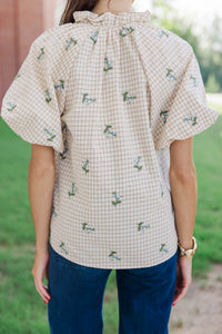 Fearless Bloom White Floral Blouse