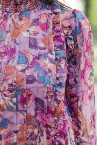 Fate: Harvest Moon Mauve Floral Dress