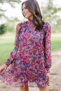 Fate: Harvest Moon Mauve Floral Dress