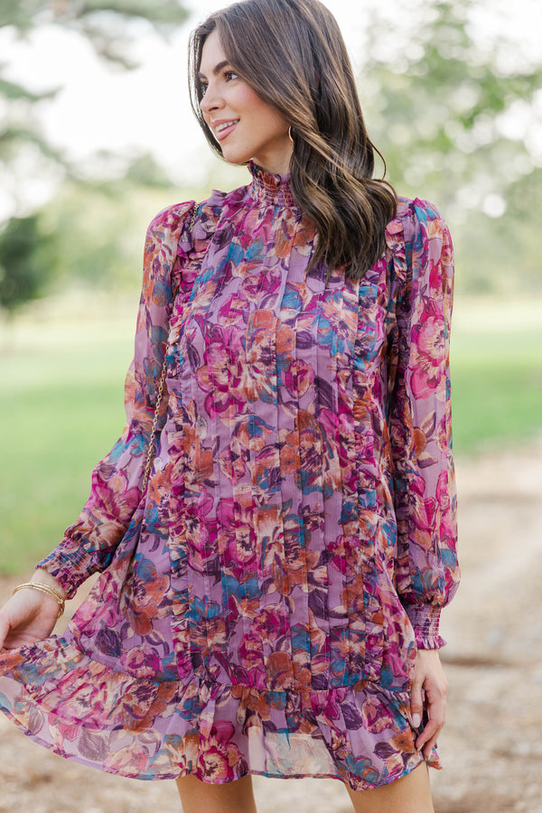 Fate: Harvest Moon Mauve Floral Dress