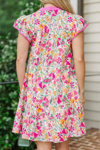 Positively Lovely Pink Floral Dress