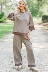 Delicate Moment Brown Pants