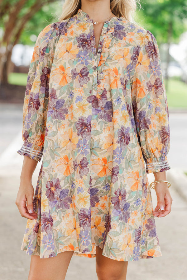 Serendipity Brown Floral Dress