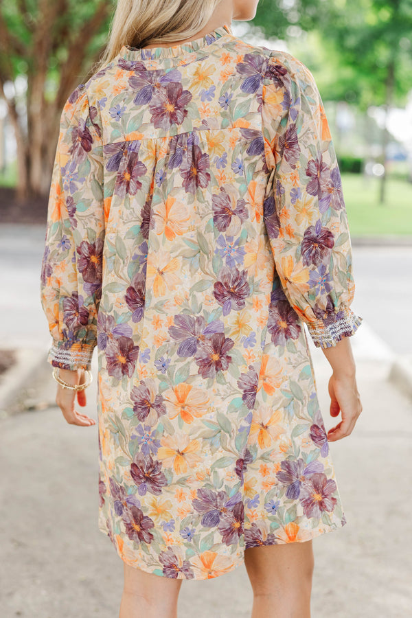 Serendipity Brown Floral Dress