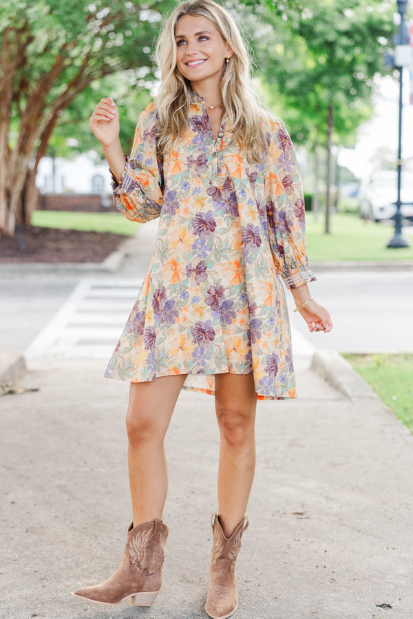 Serendipity Brown Floral Dress