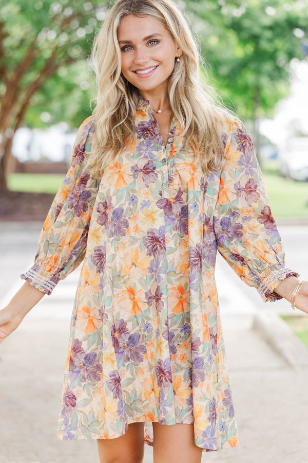 Serendipity Brown Floral Dress
