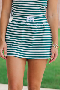 Made For More Emerald Green Go Team Patch Skort