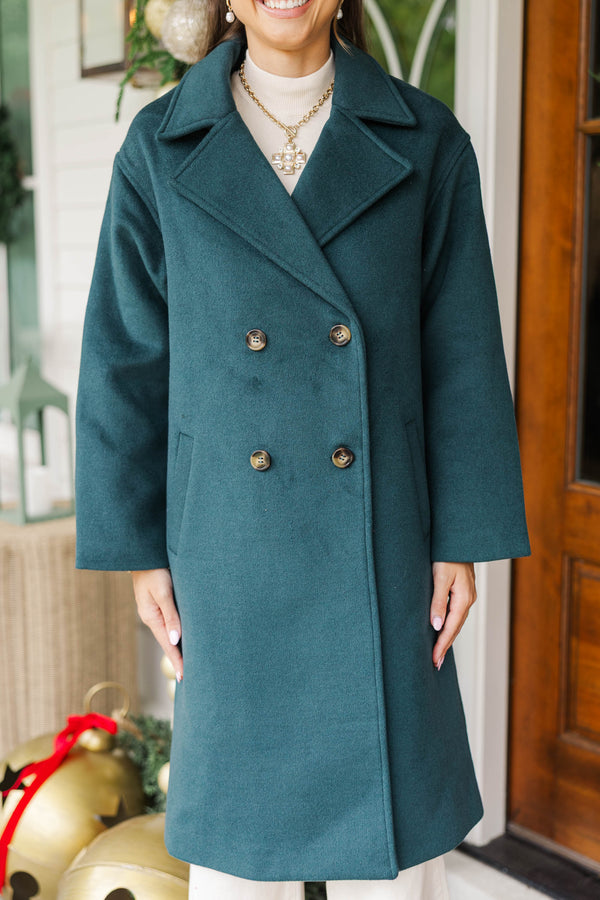 Layer Worthy Emerald Green Coat