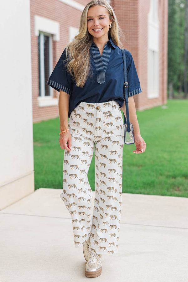 Daily Essential Navy Blouse