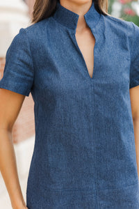 The Latest Blue Chambray Dress