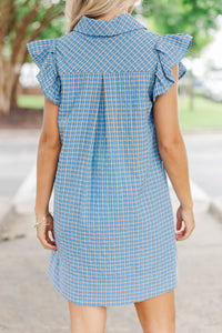Perfectly Timed Blue Dress
