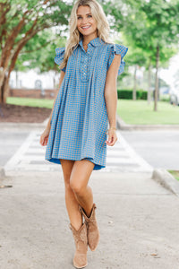 Perfectly Timed Blue Dress