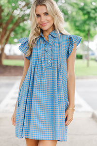 Perfectly Timed Blue Dress