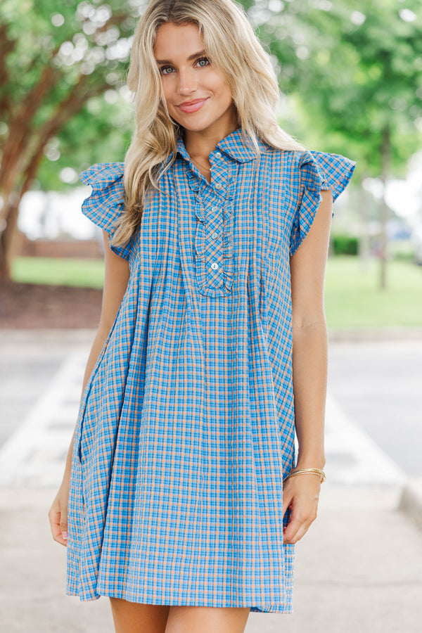 Perfectly Timed Blue Dress