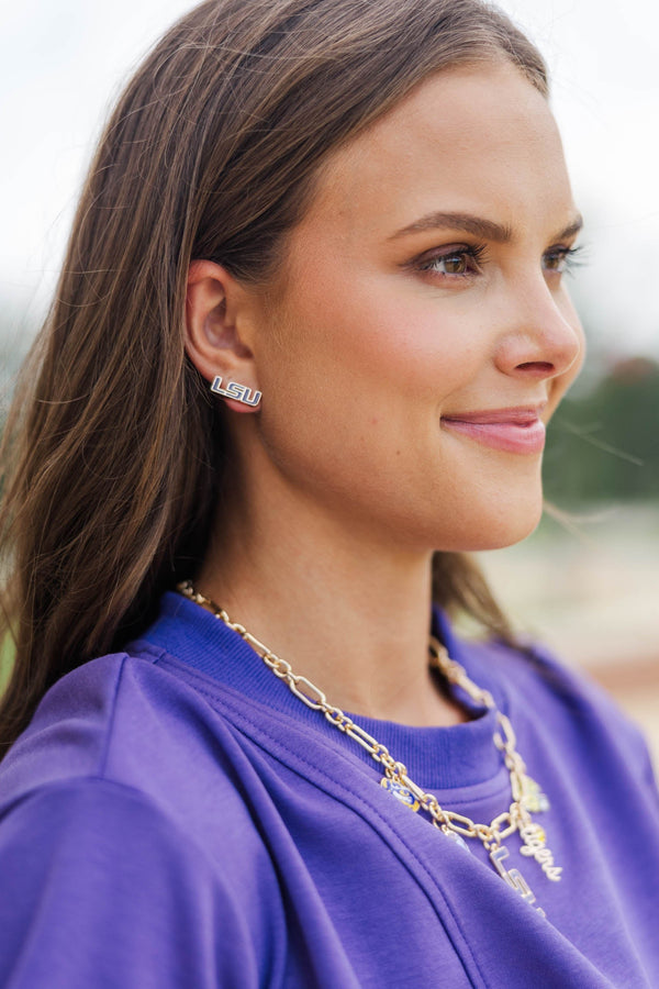 Geaux Tigers Earrings
