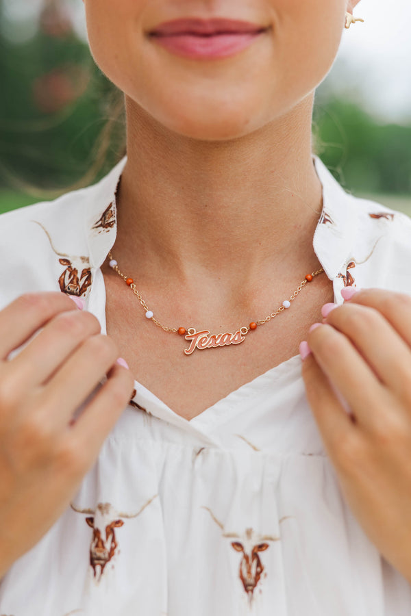 Longhorn Nation Necklace