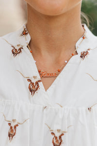Longhorn Nation Necklace