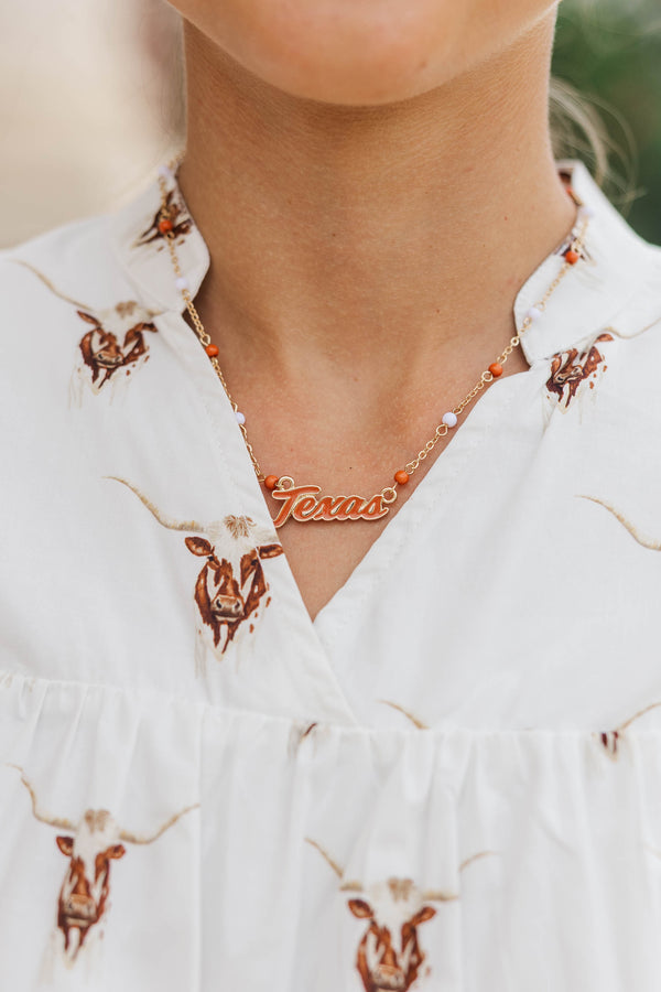 Longhorn Nation Necklace