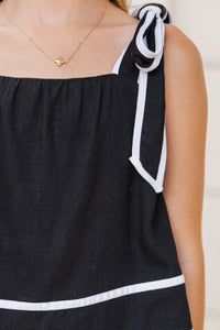 Girls: The Easy One Black Romper