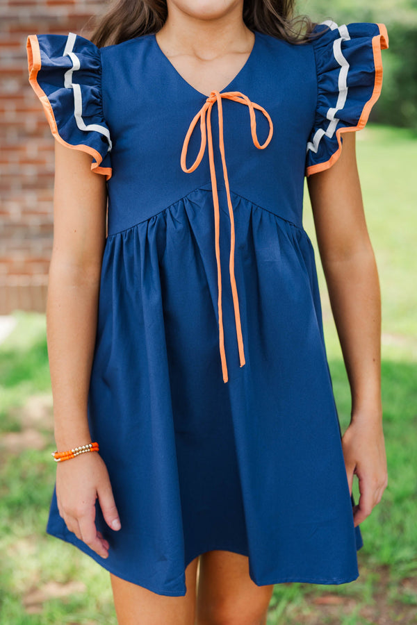 Girls: Obsessed Already Navy Dress
