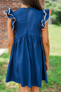 Girls: Obsessed Already Navy Dress