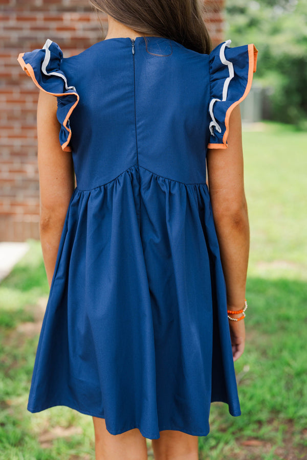 Girls: Obsessed Already Navy Dress