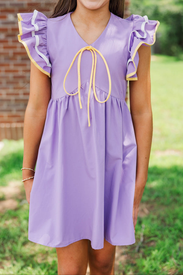 Girls: Obsessed Already Purple Dress