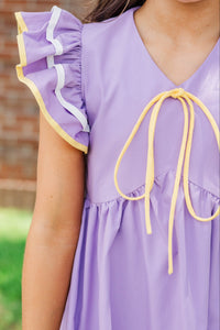 Girls: Obsessed Already Purple Dress