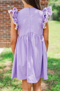 Girls: Obsessed Already Purple Dress