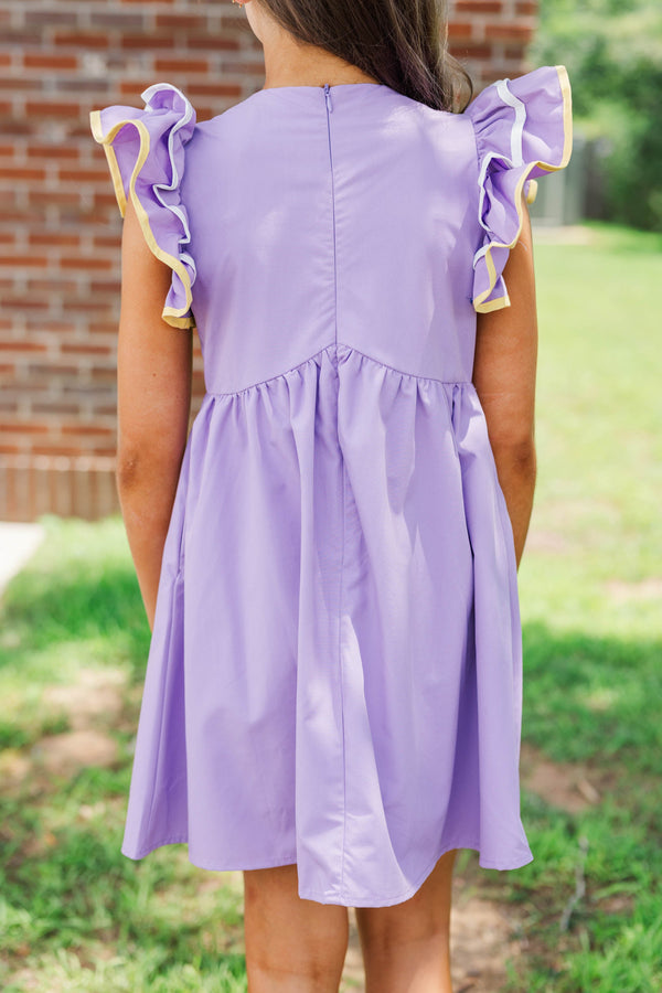 Girls: Obsessed Already Purple Dress