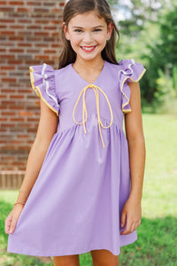 Girls: Obsessed Already Purple Dress