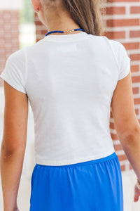 Girls: Home Team Red Gingham Graphic Tee