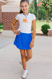 Girls: Home Team Orange Gingham Graphic Tee