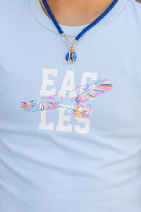 Girls: Southern Spirit Light Blue Eagles Graphic Tee