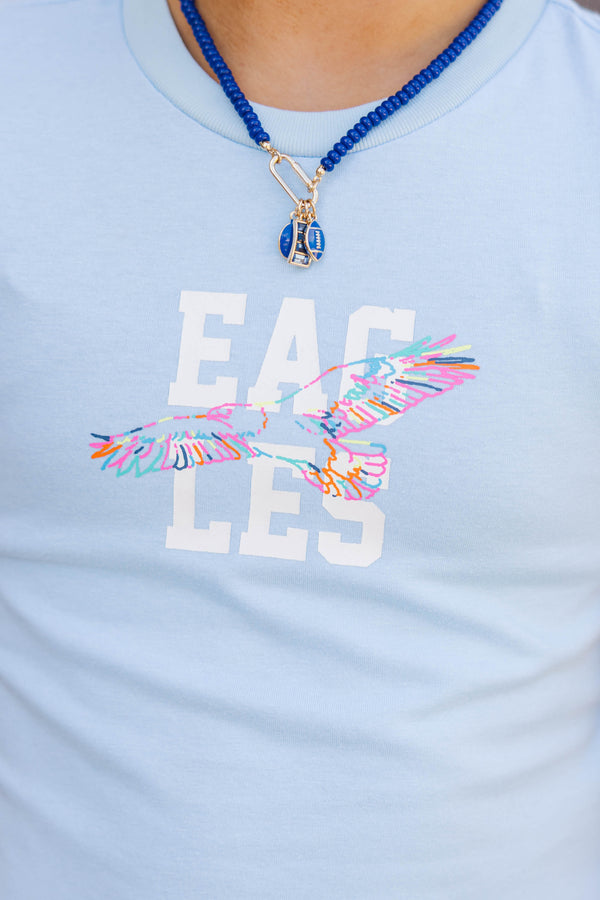 Girls: Southern Spirit Light Blue Eagles Graphic Tee