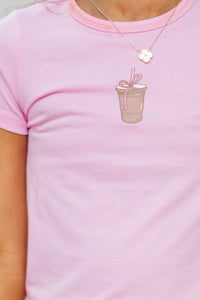Girls: Everyday Hero Blush Graphic Baby Tee