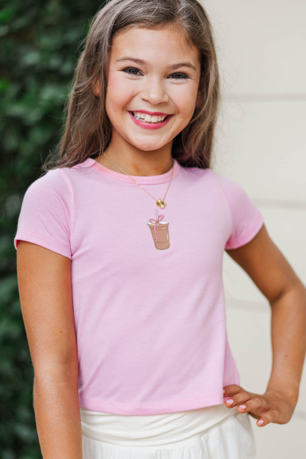 Girls: Everyday Hero Blush Graphic Baby Tee