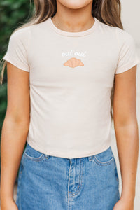 Girls: Everyday Hero Natural Graphic Baby Tee